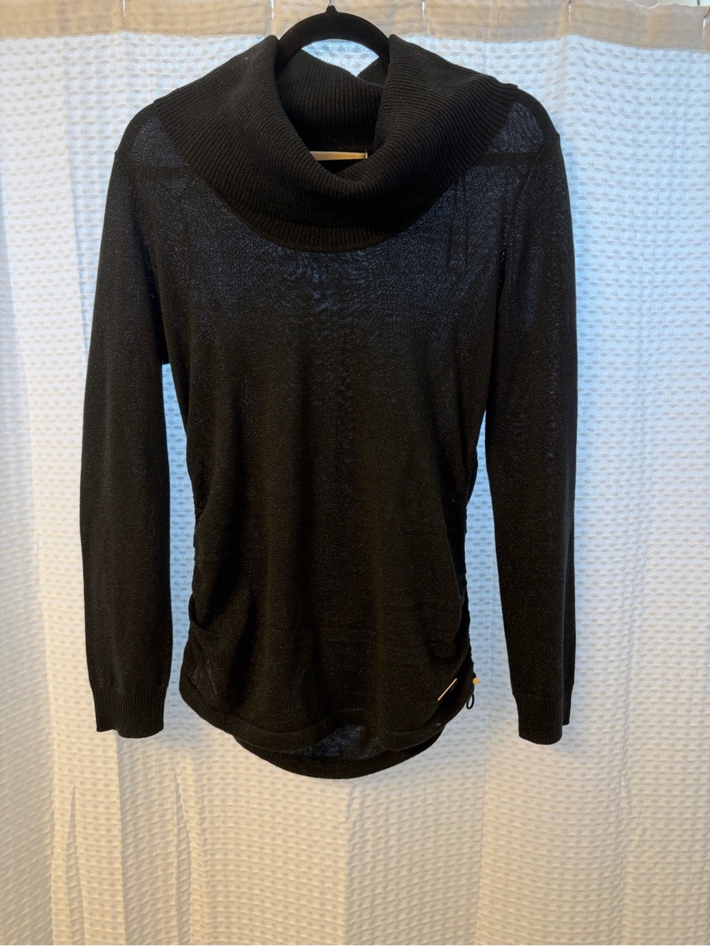 Michael Kors Black Cowl Neck Lightweight Sweater